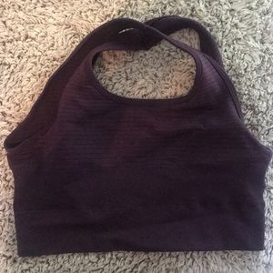 Dark purple vault bra